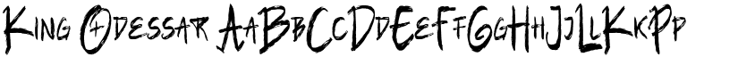 King Odessar font