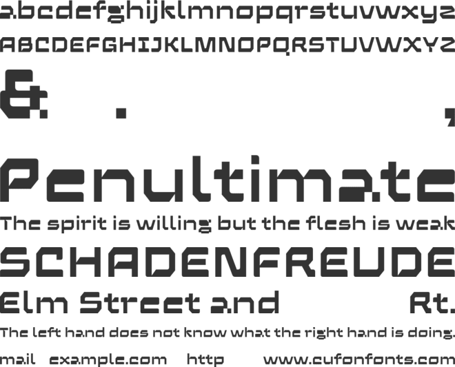 UT Qartige Trial font preview