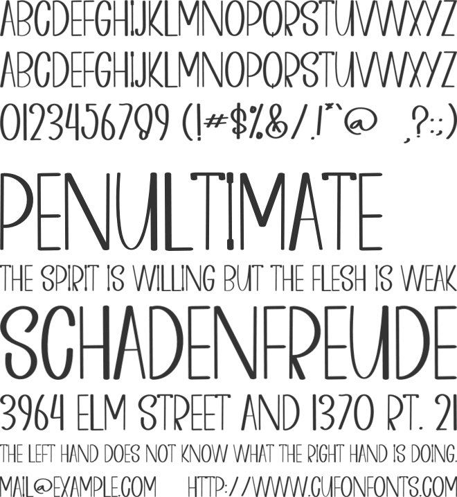 ROCKY GROUND font preview