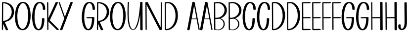ROCKY GROUND font
