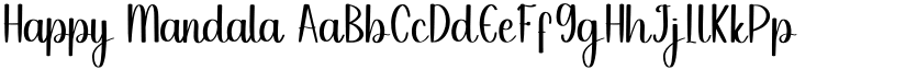 Happy Mandala font