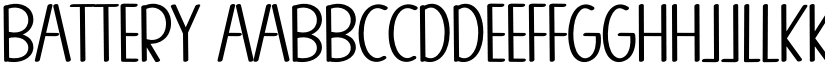 BATTERY font