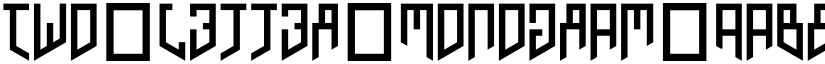 Two Letter Monogram font