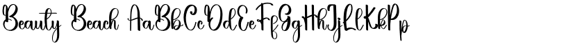 Beauty Beach font