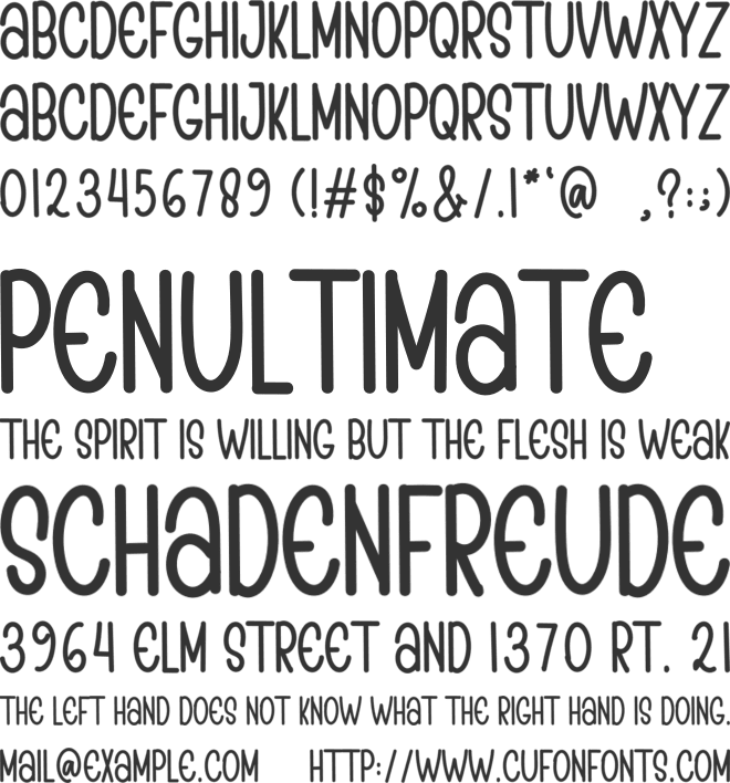 NATURAL FARMHOUSE font preview