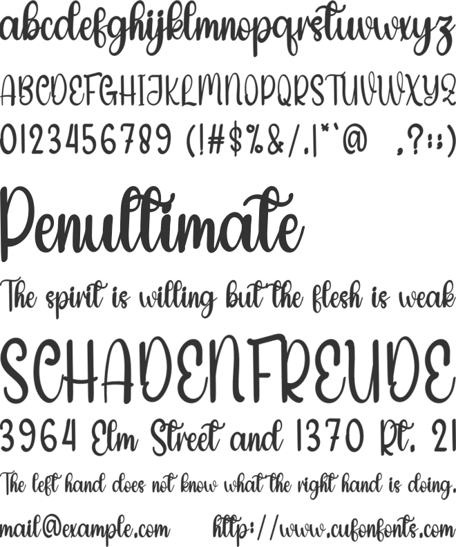 Creative Vintage font preview