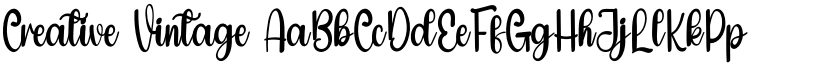 Creative Vintage font