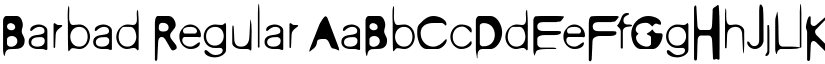 Barbad Regular font