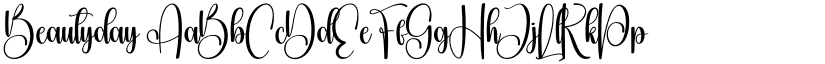 Beautyday font