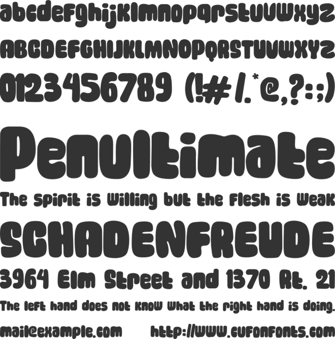 Sweet Banana font preview