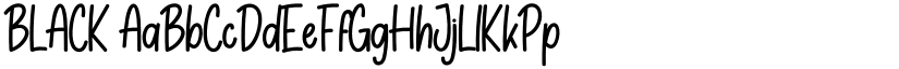 BLACK font