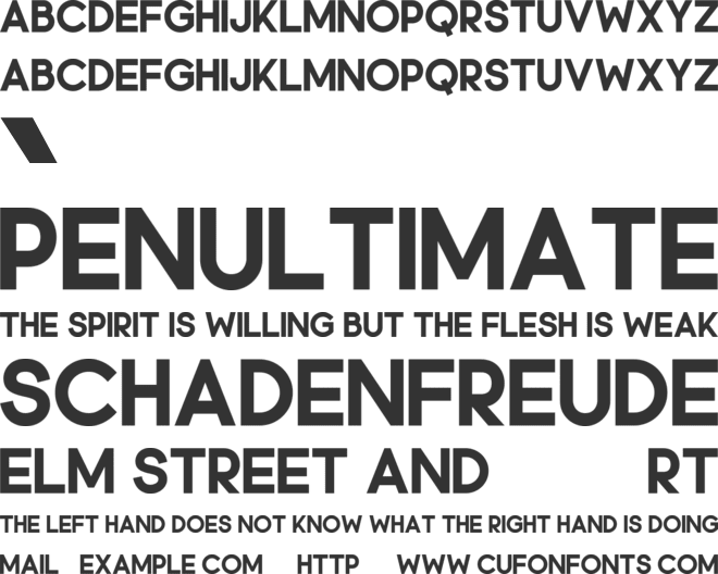 Legooon font preview