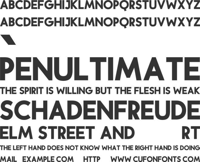 Hilmont font preview