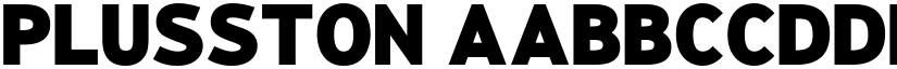 Plusston font