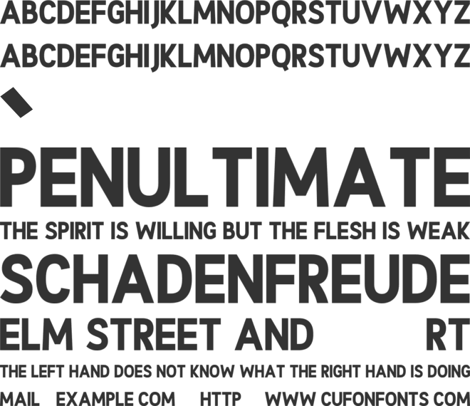 Winkshone font preview