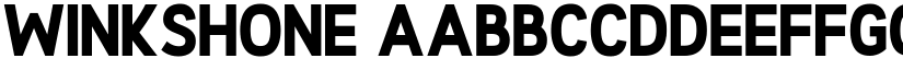 Winkshone font