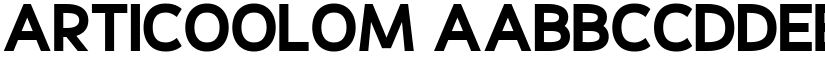Articoolom font