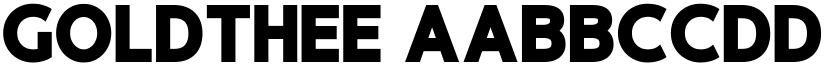 Goldthee font