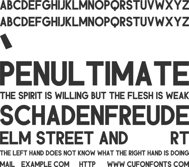 Lamcousse font preview