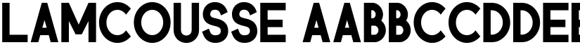 Lamcousse font