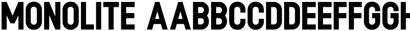 Monolite font