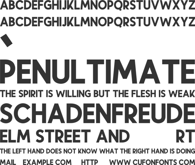 Pinomatrex font preview