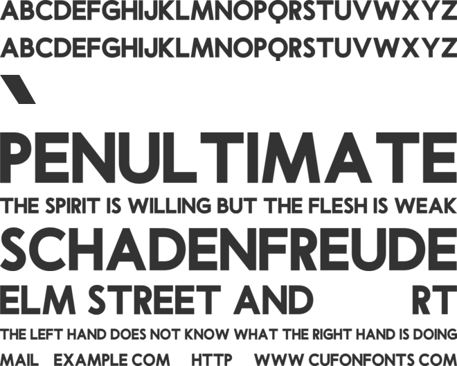 Borline font preview