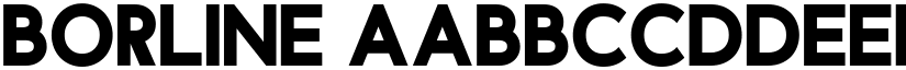 Borline font