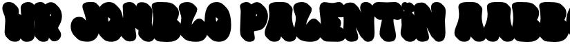 WR Jomblo Palentin font