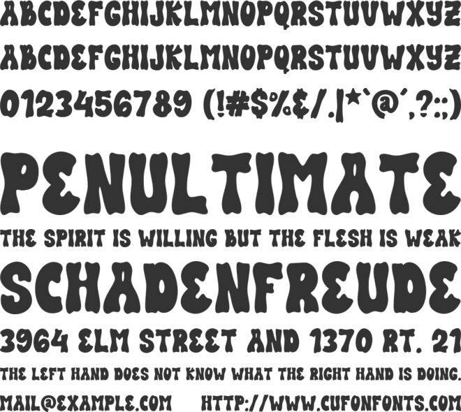 WR Slucky Display font preview