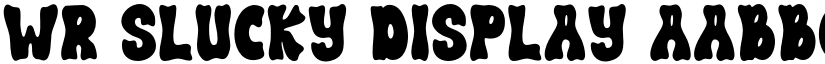 WR Slucky Display font