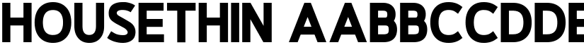 Housethin font
