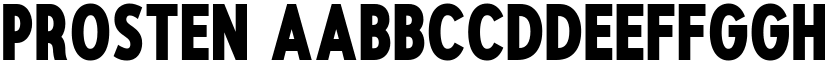 Prosten font