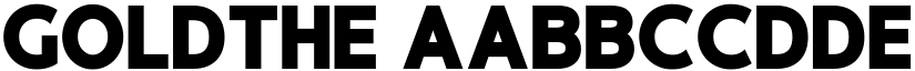 Goldthe font