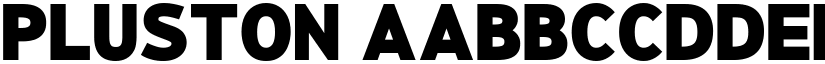Pluston font
