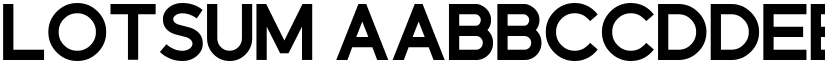 Lotsum font