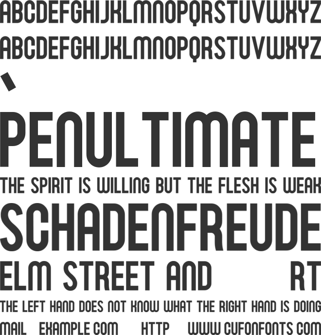 Althena font preview