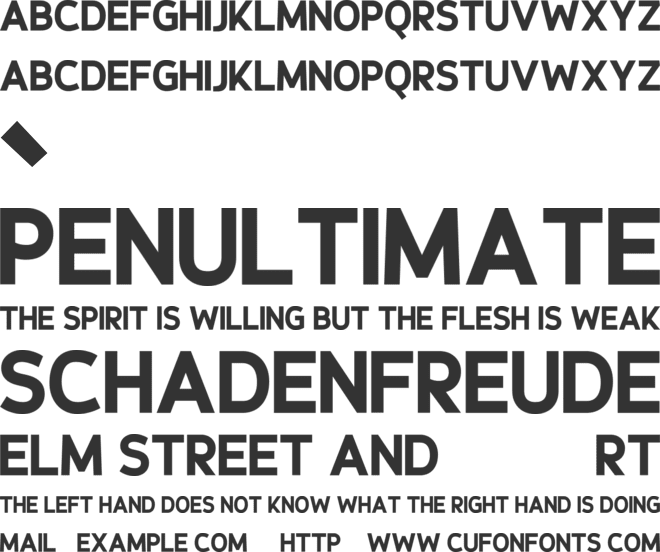 Porkins font preview