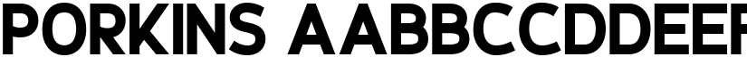 Porkins font