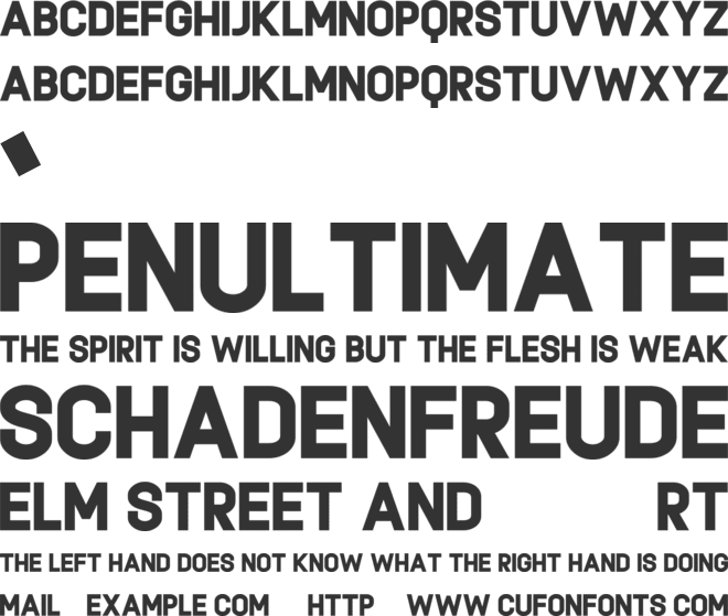 Phorvine font preview