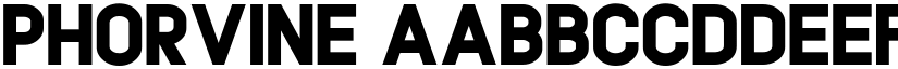 Phorvine font