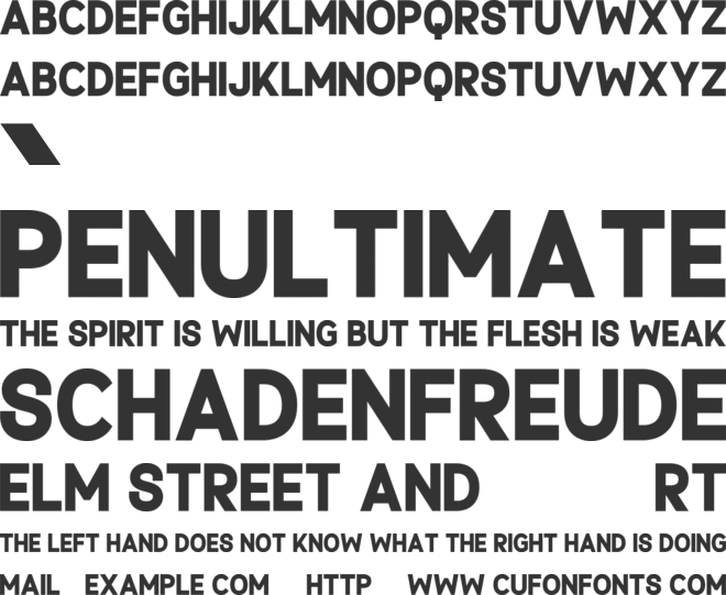 Everlasting font preview