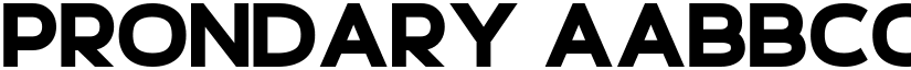 Prondary font