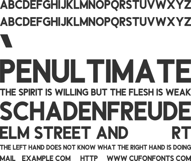 Calvonia font preview