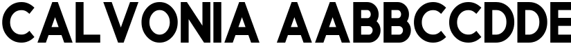 Calvonia font