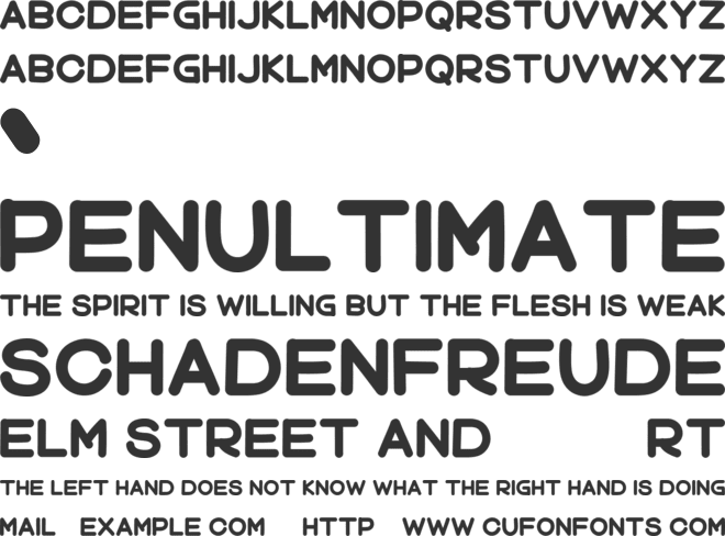Artitude font preview