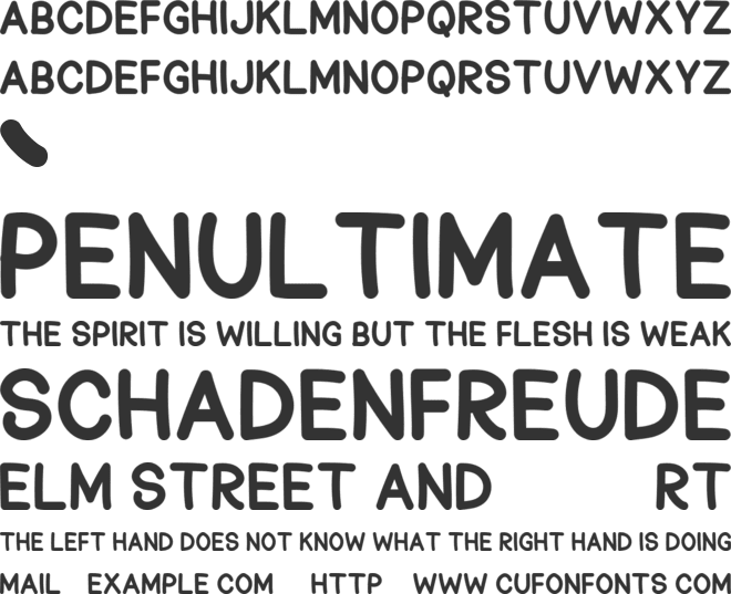 Christmas Snowball font preview