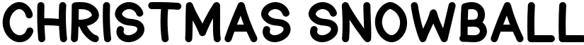 Christmas Snowball font