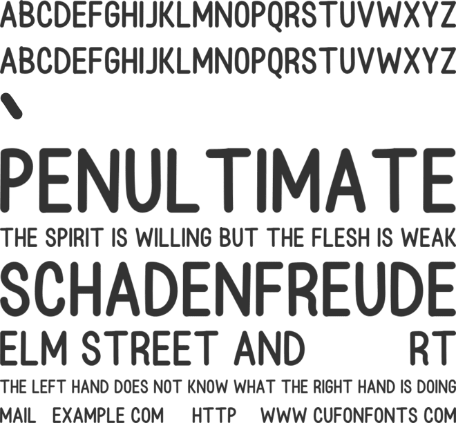 Morning Routine font preview