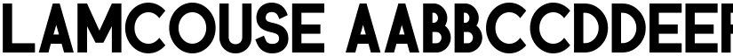 Lamcouse font
